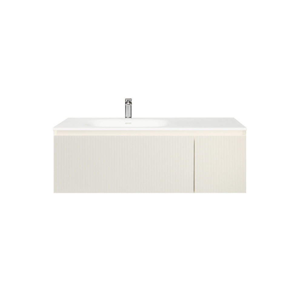 ARUVO™ BECA Collection Plywood Vanity Powder White W1200mm | Basin Options - Image 7