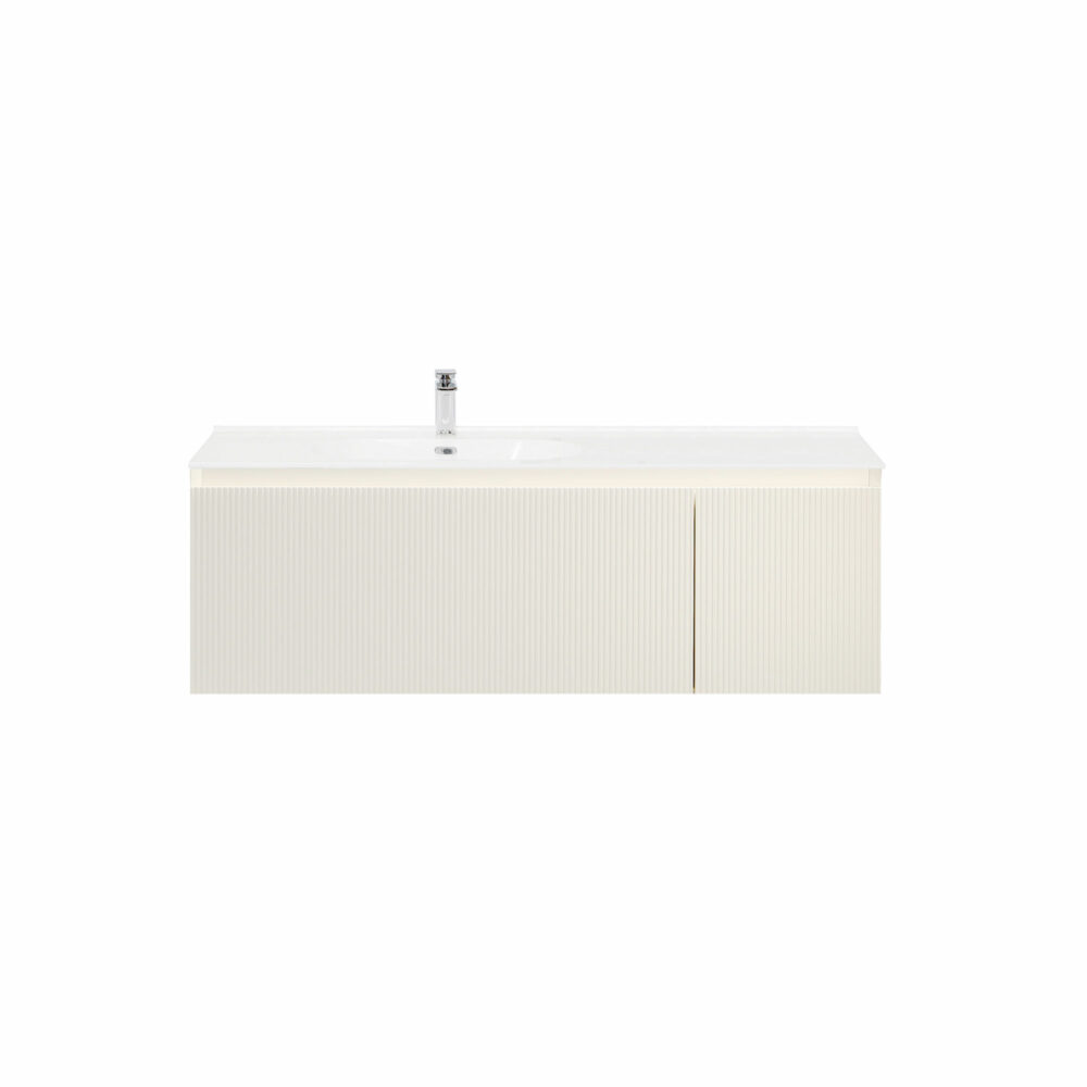 ARUVO™ BECA Collection Plywood Vanity Powder White W1200mm | Basin Options - Image 5