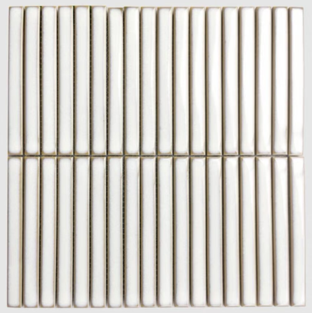 Imari Glazed White Kitkat Mosaic Sheet  300x300 | Y15FW10 - Image 5