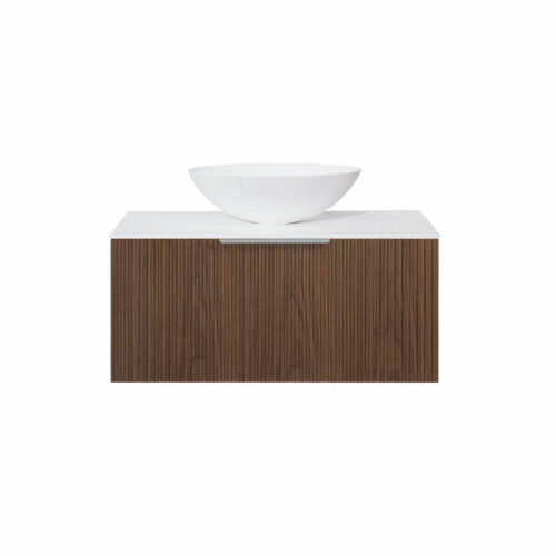 ARUVO™ ROMEO Collection Plywood Vanity Rich Walnut W900mm | Basin Options