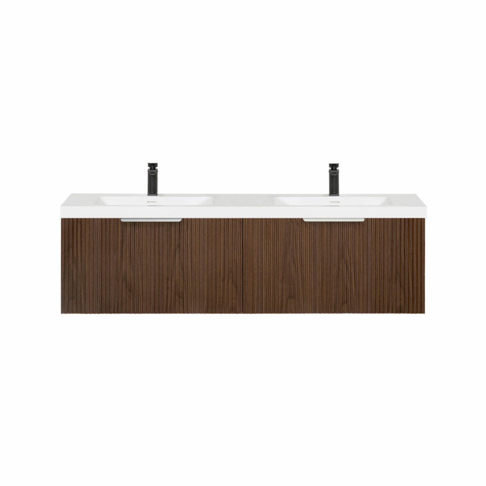ARUVO™ ROMEO Collection Plywood Vanity Rich Walnut W1500mm | Basin Options - Image 16