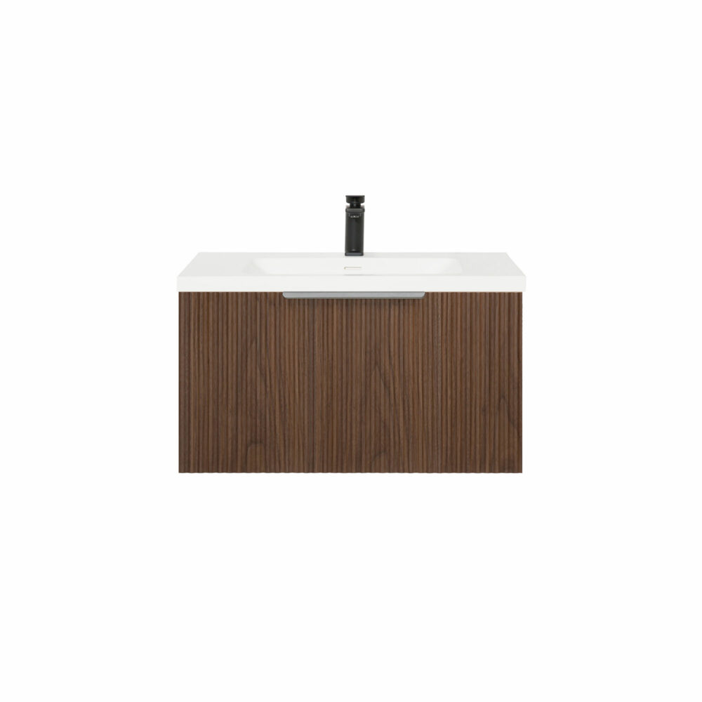 ARUVO™ ROMEO Collection Plywood Vanity Rich Walnut W750mm | Basin Options - Image 11