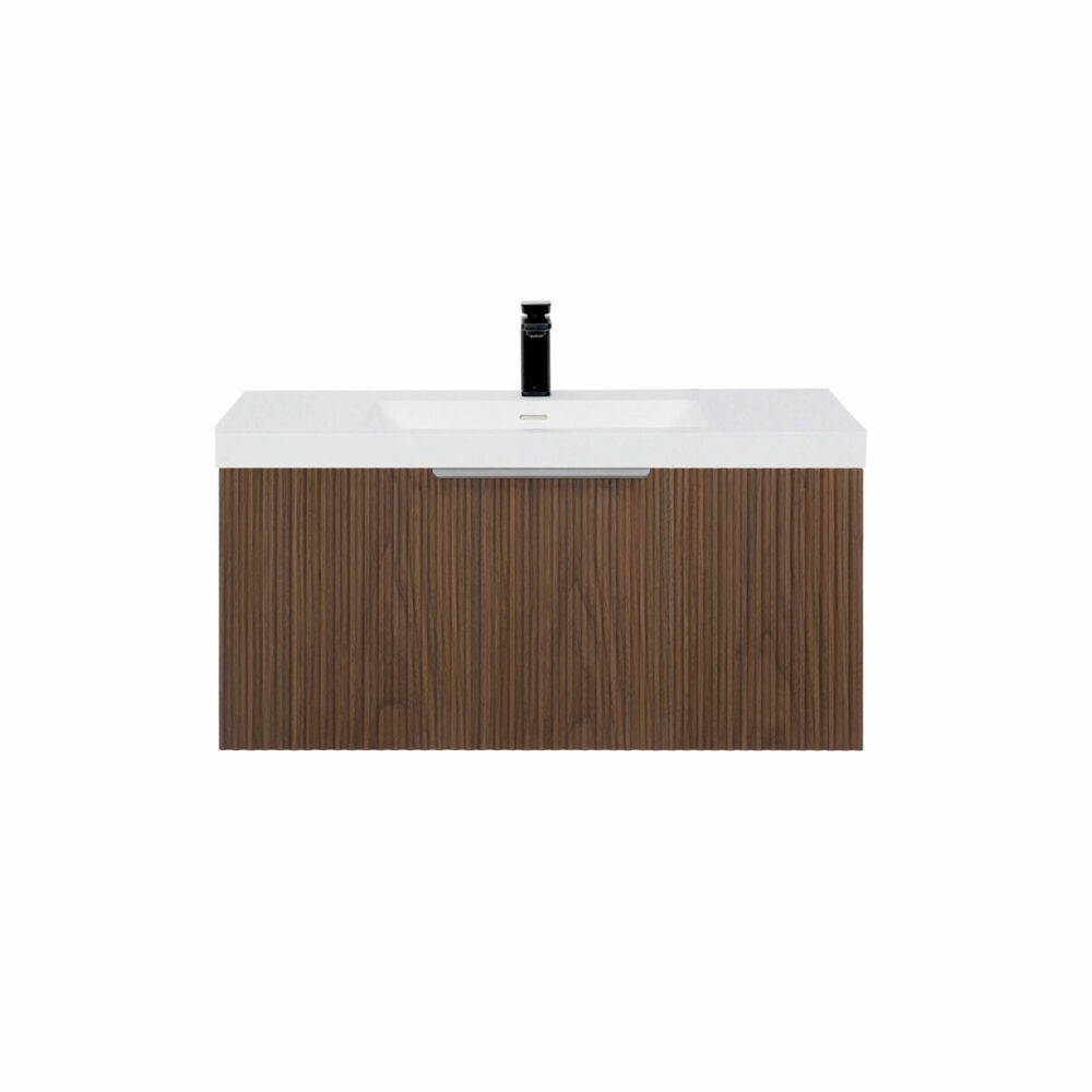 ARUVO™ ROMEO Collection Plywood Vanity Rich Walnut W900mm | Basin Options - Image 12