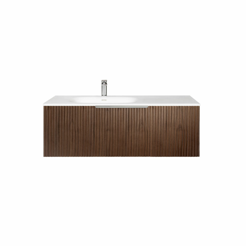 ARUVO™ ROMEO Collection Plywood Vanity Rich Walnut W1200mm | Basin Options - Image 12