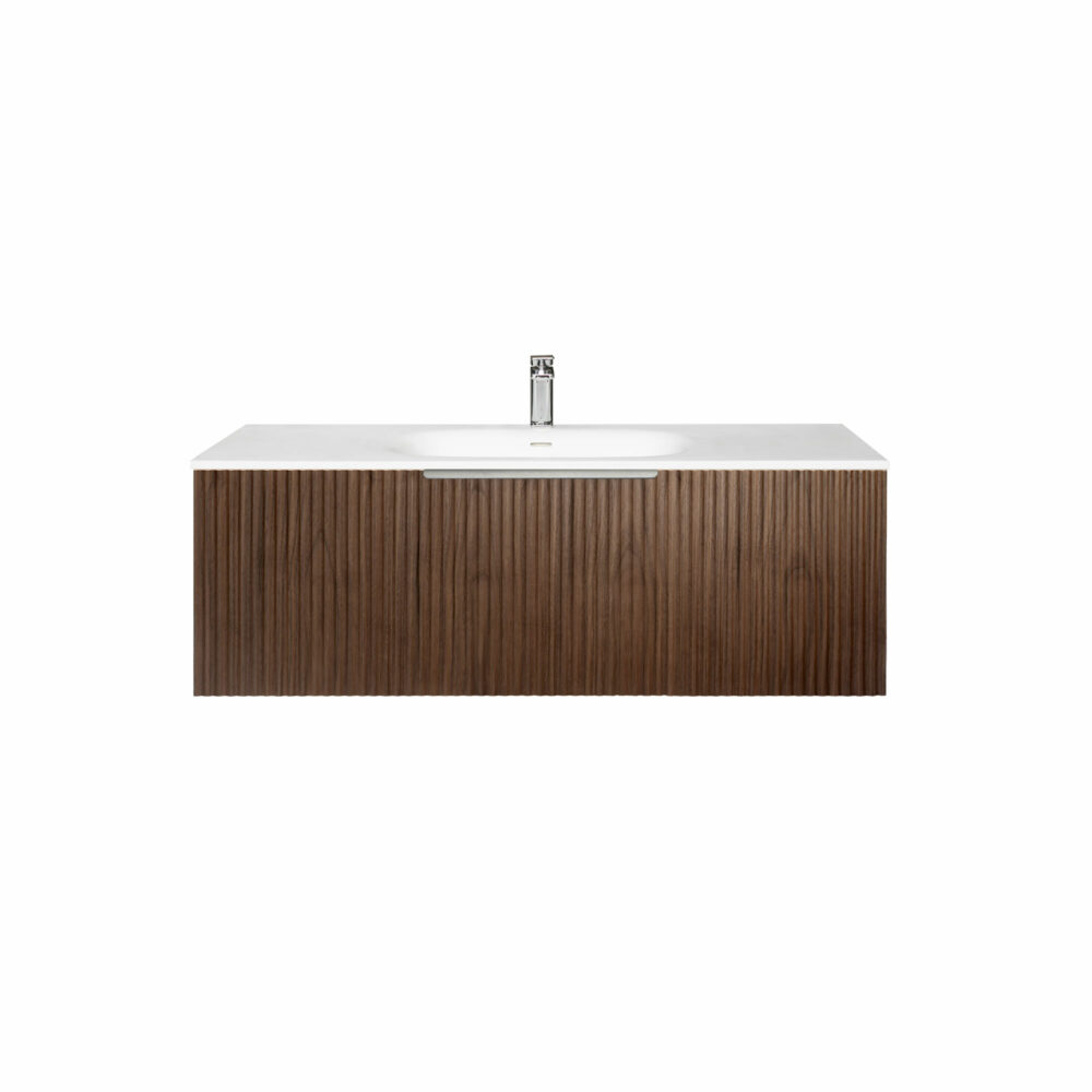 ARUVO™ ROMEO Collection Plywood Vanity Rich Walnut W1200mm | Basin Options - Image 11