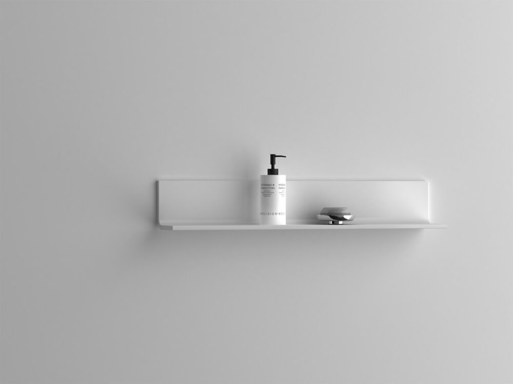 ARUVO™ VOGUE Composite Stone Shelf W800mm | Matte White