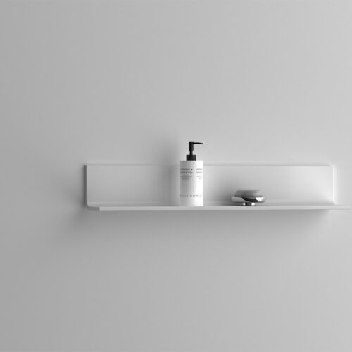 ARUVO™ VOGUE Composite Stone Shelf W800mm | Matte White