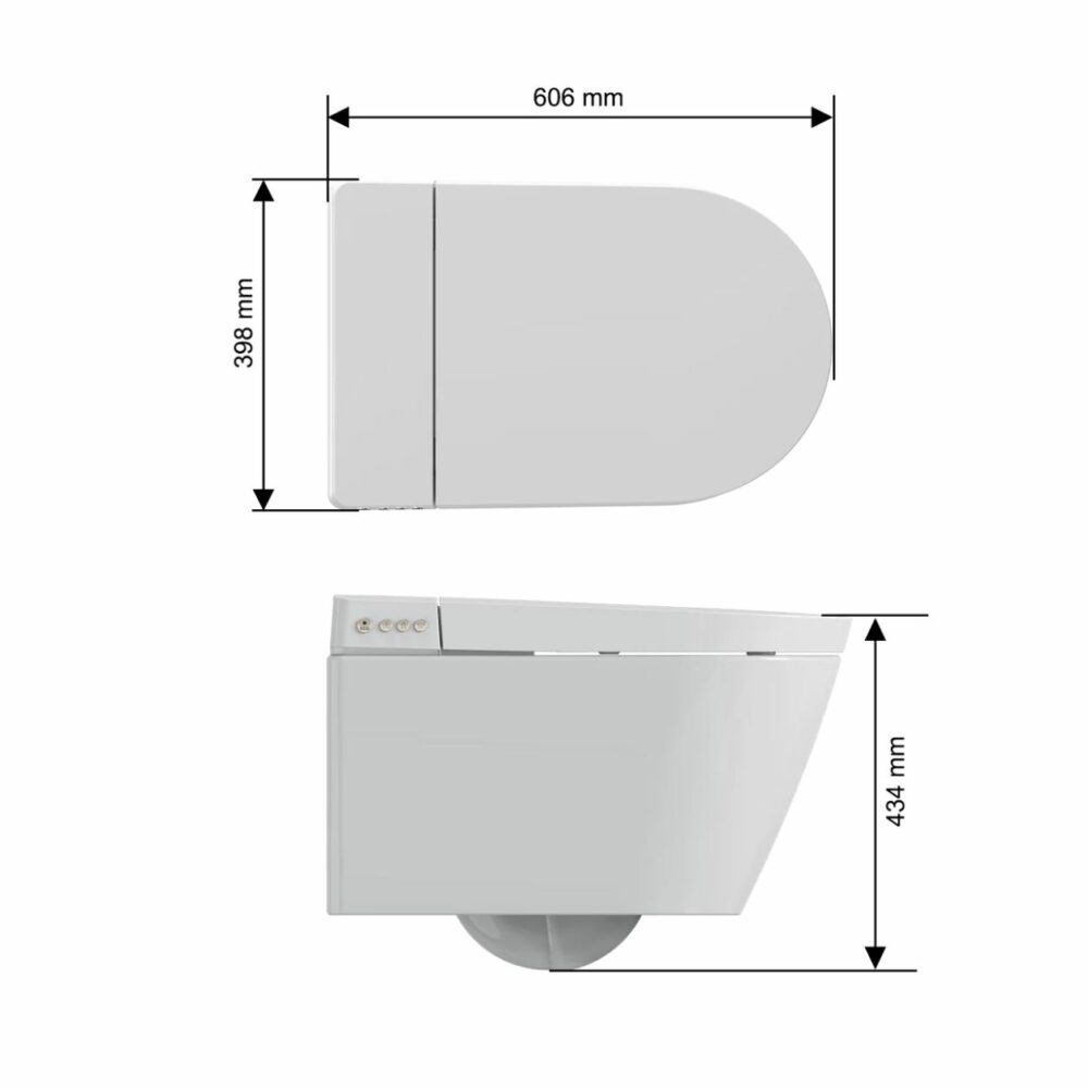 ARUVO™ ELYSIA Wall Hung In-wall Intelligent Toilet Suite - Image 24