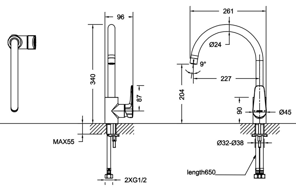 BRAVAT Source Kitchen Mixer - Image 2