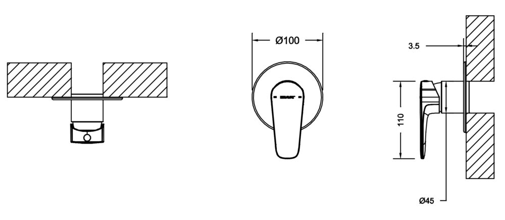 BRAVAT Source Shower/Bath Mixer | Colour Options - Image 4
