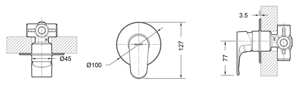 BRAVAT Eler Shower/Bath Mixer - Image 2