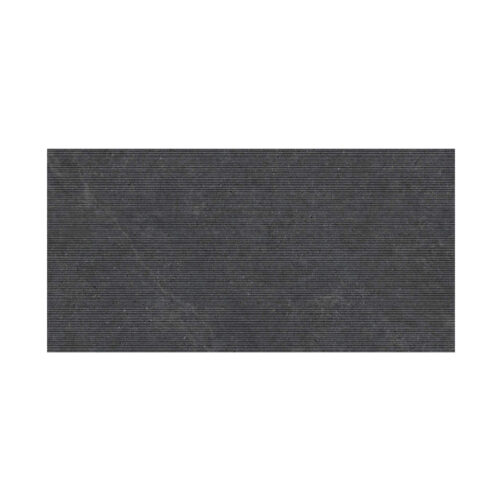 Limestone Dark Grey Ribbed 600x1200 | 612LIM09GV