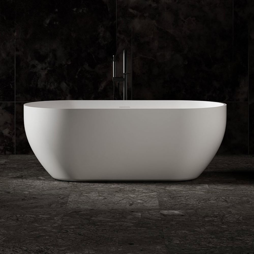 ARUVO™ TONKA Composite Stone Freestanding Bath L1700mm | Matte White