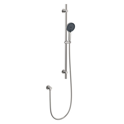 ARUVO® VENTRO Slide Shower w/ Adjustable Wall Fixings | Brushed Nickel