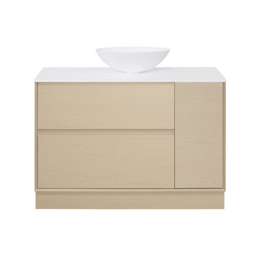 ARUVO™ FORMA Collection Plywood Vanity Sand Oak W1200mm - Image 3