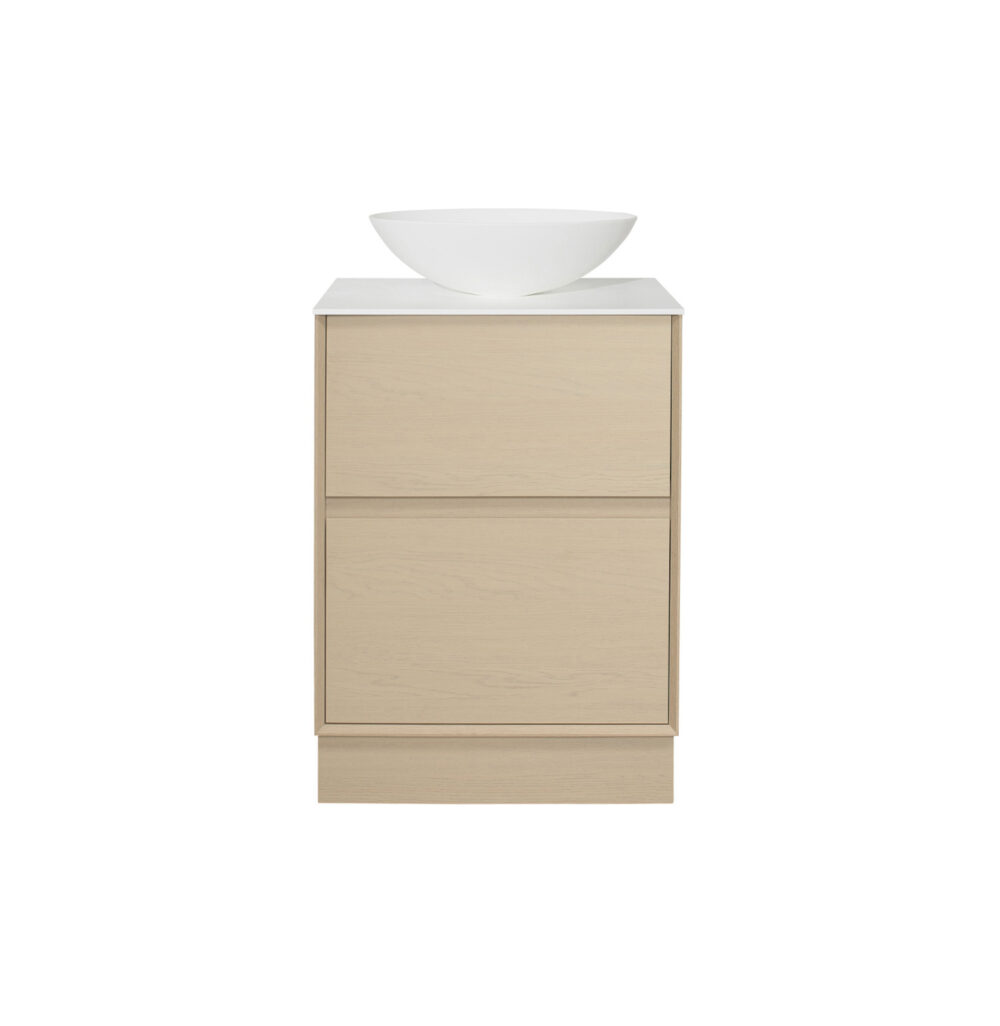 ARUVO™ FORMA Collection Plywood Vanity Sand Oak W600mm - Image 2