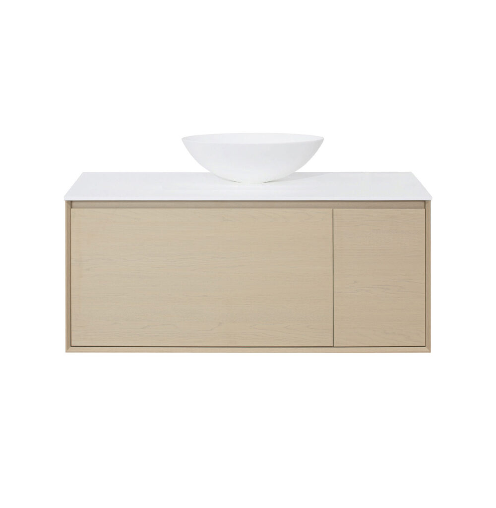 ARUVO™ NEST Collection Plywood Vanity Sand Oak W1200mm - Image 4