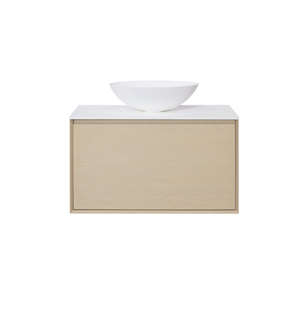 ARUVO™ NEST Collection Plywood Vanity Sand Oak W900mm - Image 2