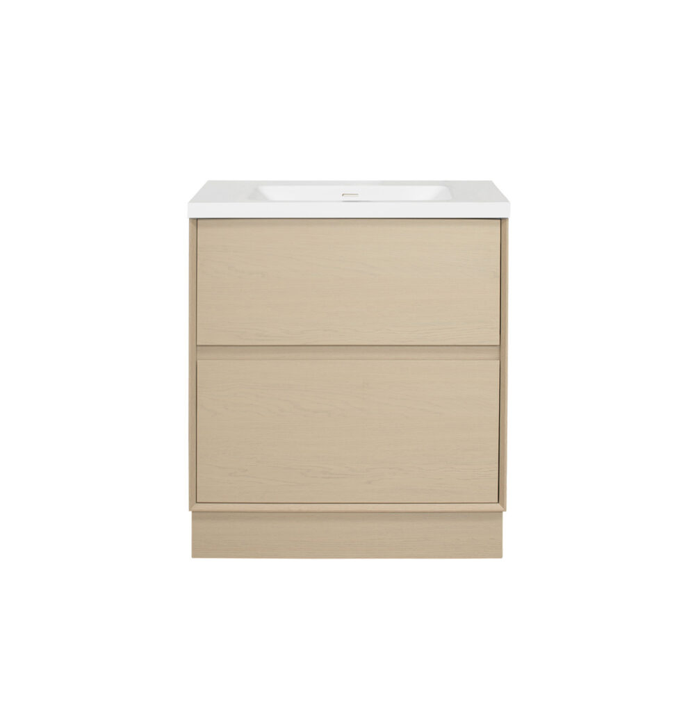 ARUVO™ FORMA Collection Plywood Vanity Sand Oak W750mm - Image 2