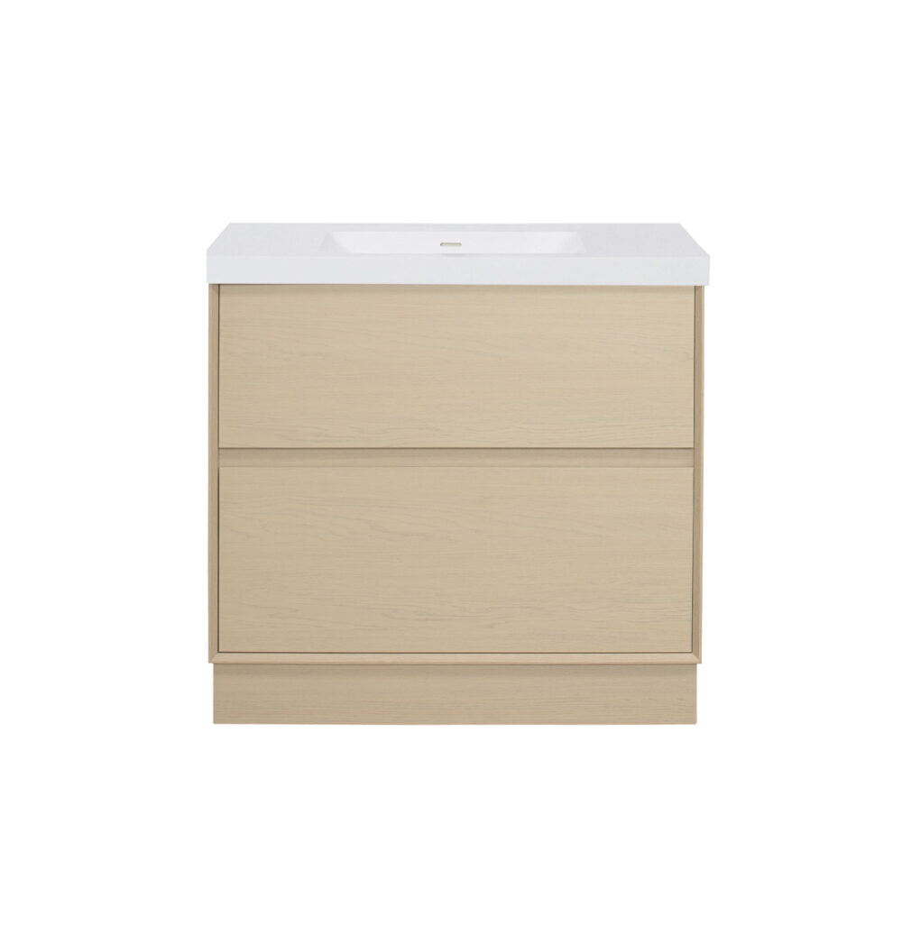 ARUVO™ FORMA Collection Plywood Vanity Sand Oak W900mm - Image 3