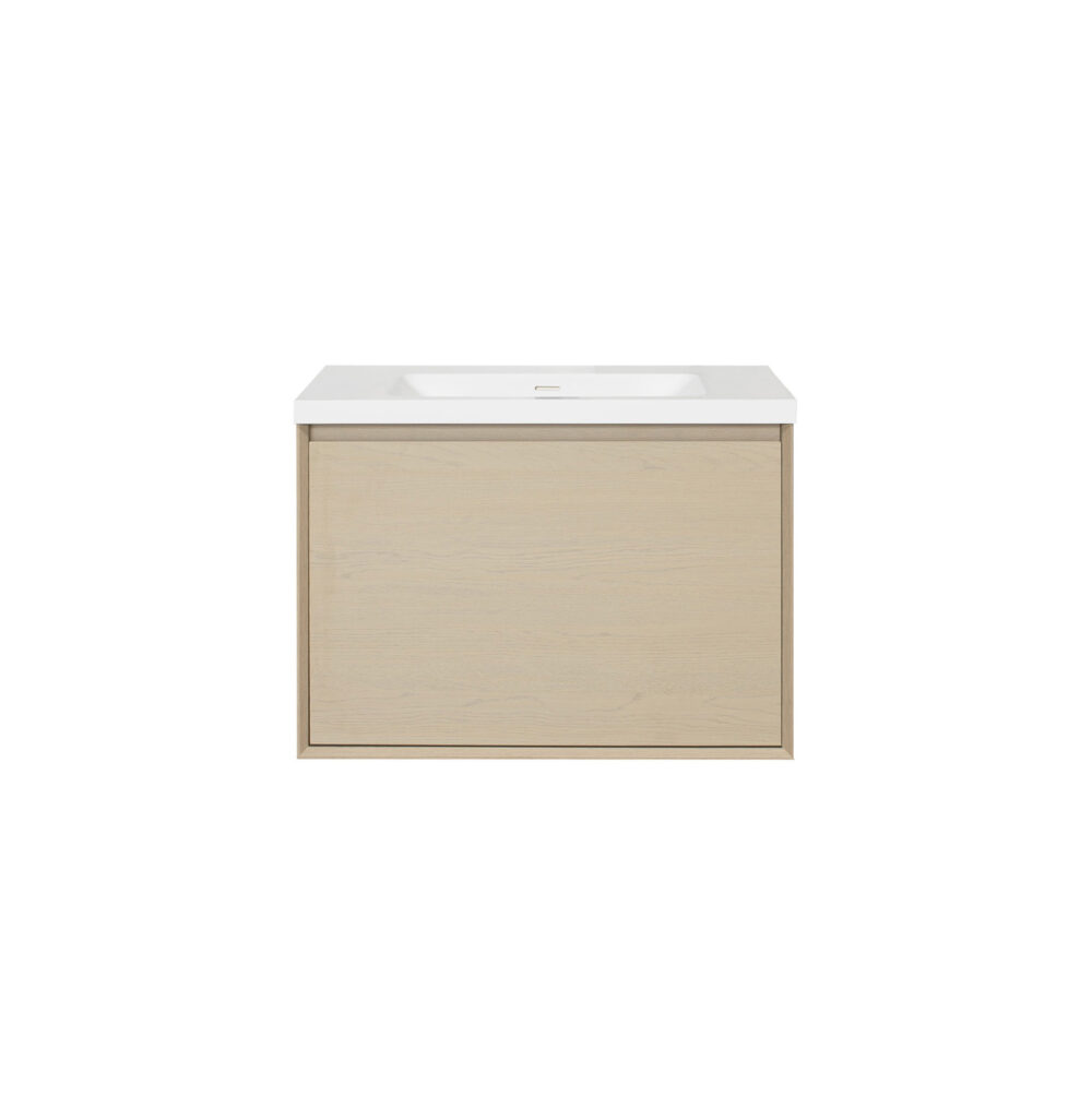 ARUVO™ NEST Collection Plywood Vanity Sand Oak W750mm - Image 4