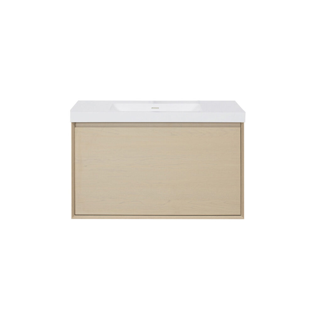 ARUVO™ NEST Collection Plywood Vanity Sand Oak W900mm - Image 3