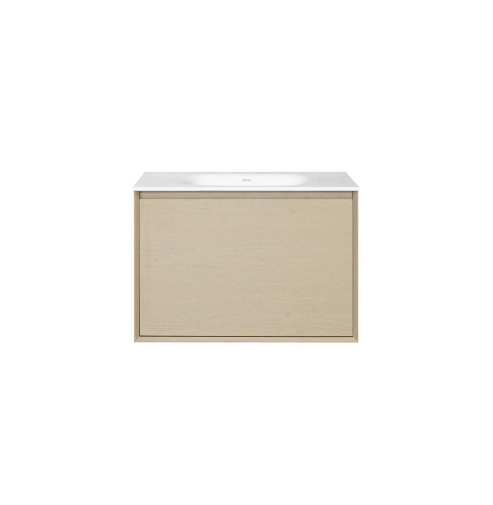 ARUVO™ NEST Collection Plywood Vanity Sand Oak W750mm - Image 2
