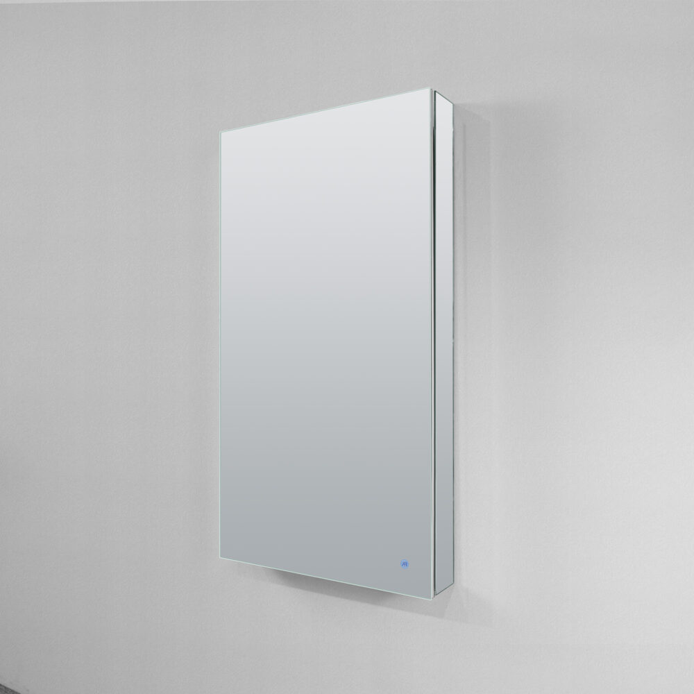 ARUVO® ELEVATE Rectangle Mirror Cabinet w/ LED & Demister | 600mm - Image 4