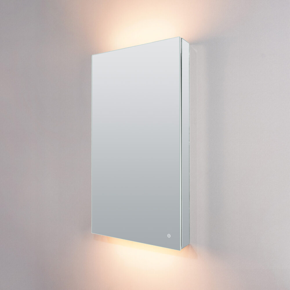 ARUVO® ELEVATE Rectangle Mirror Cabinet w/ LED & Demister | 600mm - Image 2