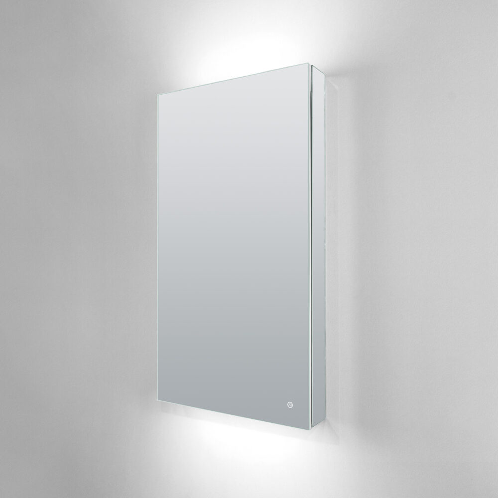 ARUVO® ELEVATE Rectangle Mirror Cabinet w/ LED & Demister | 600mm - Image 3