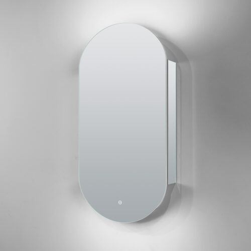 ARUVO® REFLECTA Mirror Cabinet w/ LED & Demister | Oval