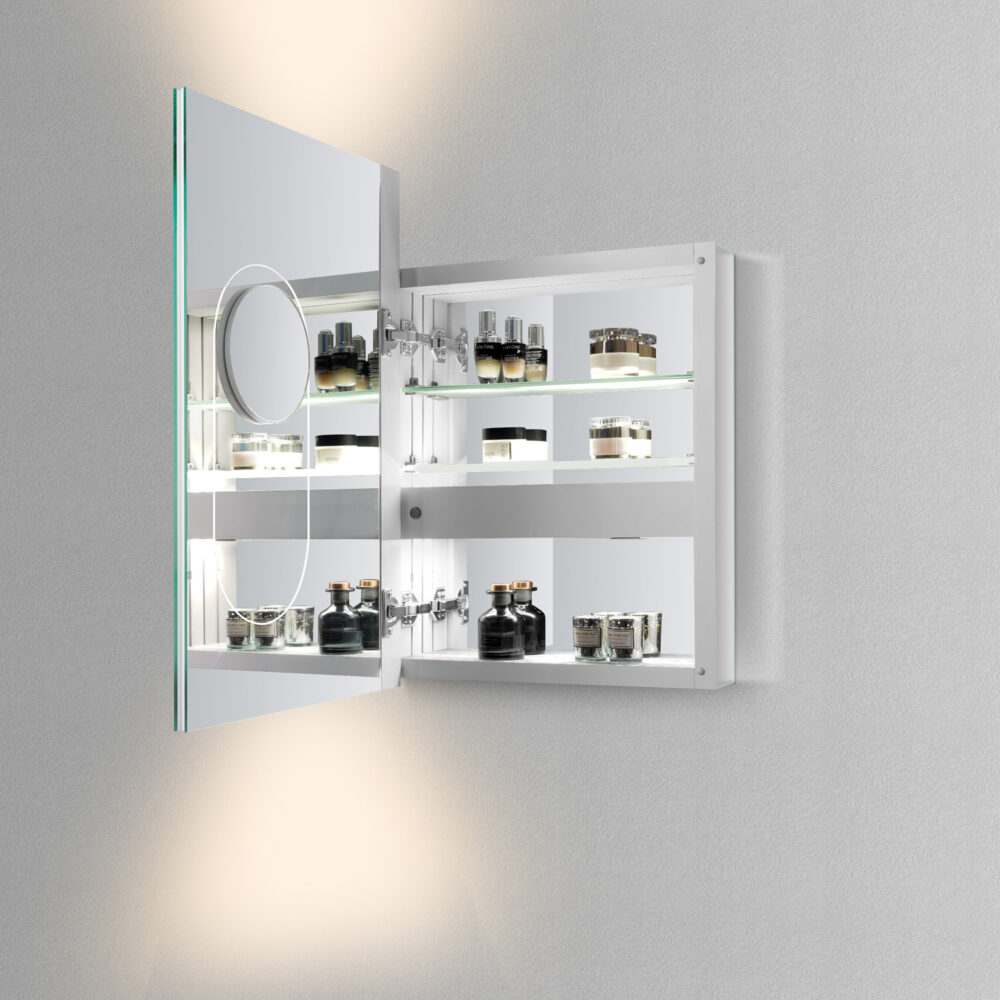 ARUVO® REFLECTA Mirror Cabinet w/ LED & Demister | Rectangle - Image 4