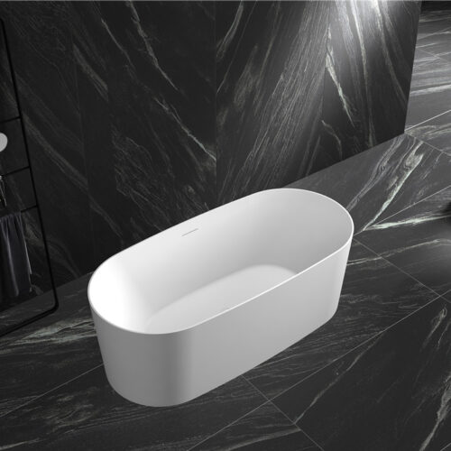 ARUVO™ AURA Acrylic Freestanding Bath L1700mm | Gloss White