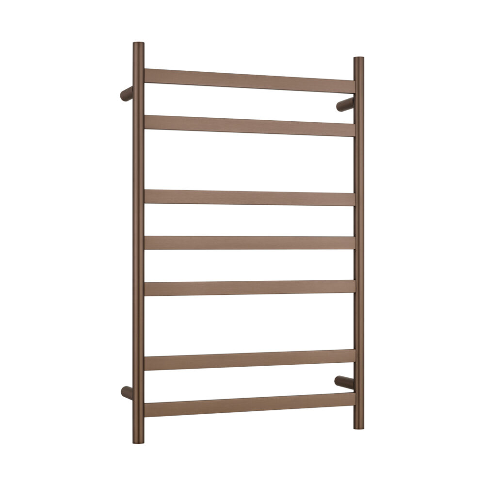 ARUVO™ COSMO Heated Towel Rail 7 Bar W550 | Brushed Bronze