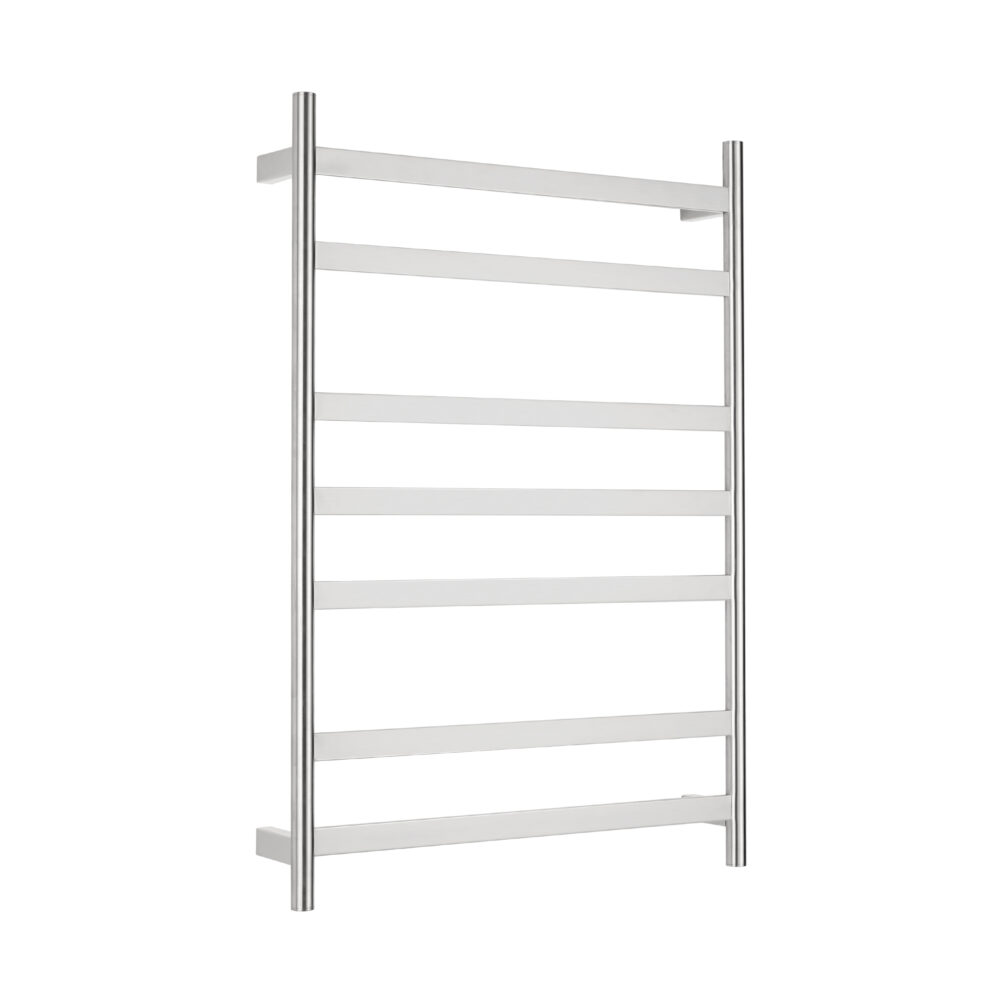 ARUVO™ COSMO Heated Towel Rail 7 Bar W600 | Brushed Nickel - Image 2