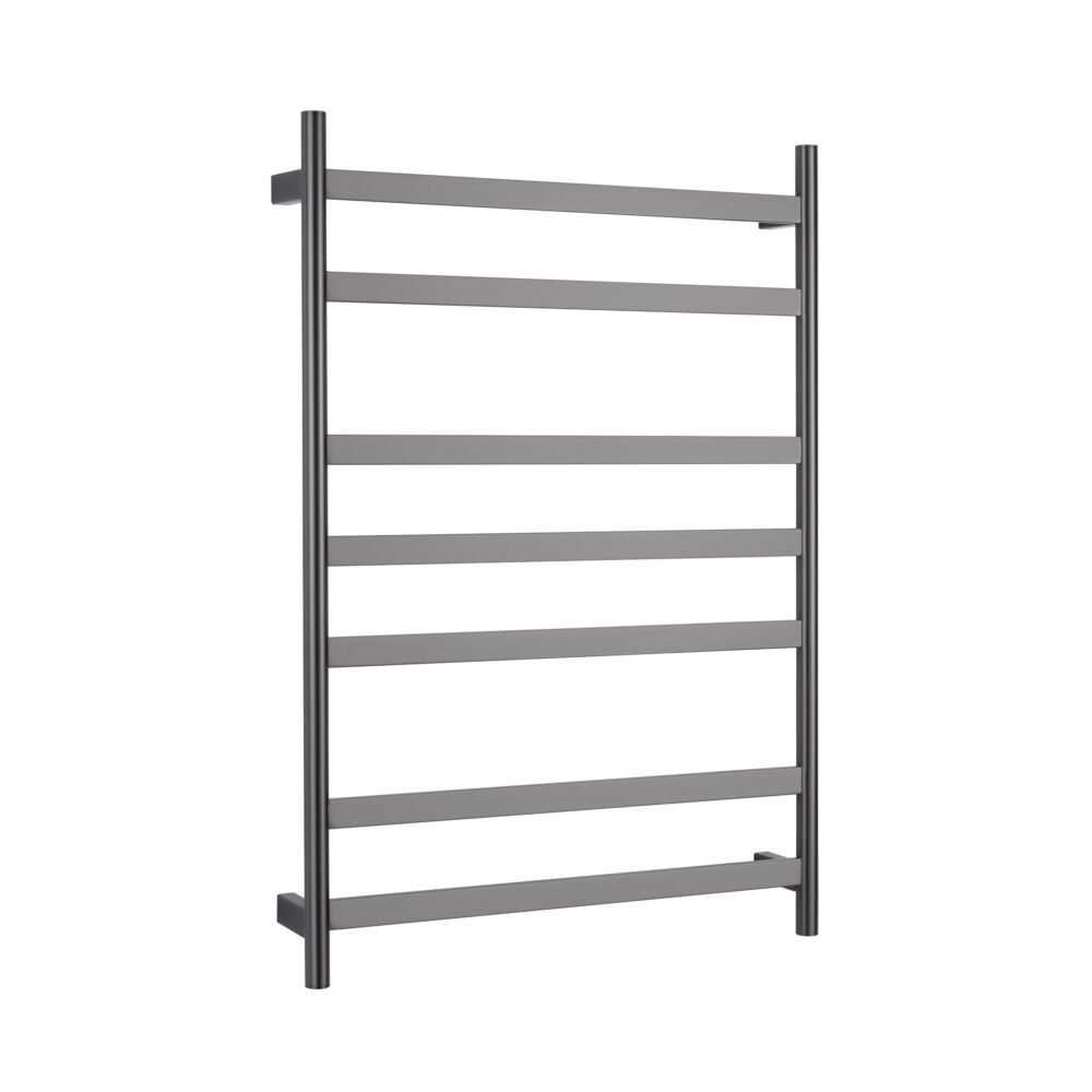 ARUVO™ COSMO Heated Towel Rail 7 Bar W600 | Brushed Gunmetal - Image 2