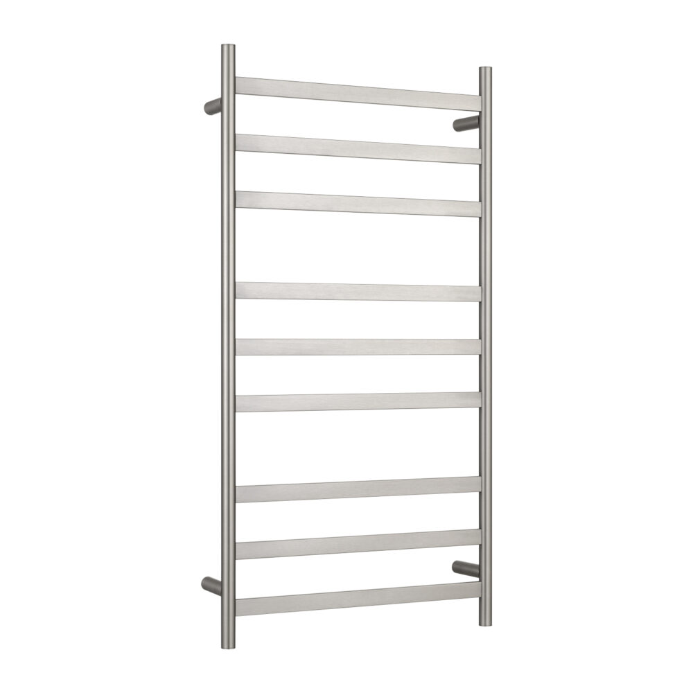ARUVO™ COSMO Heated Towel Rail 9 Bar W550 | Brushed Nickel