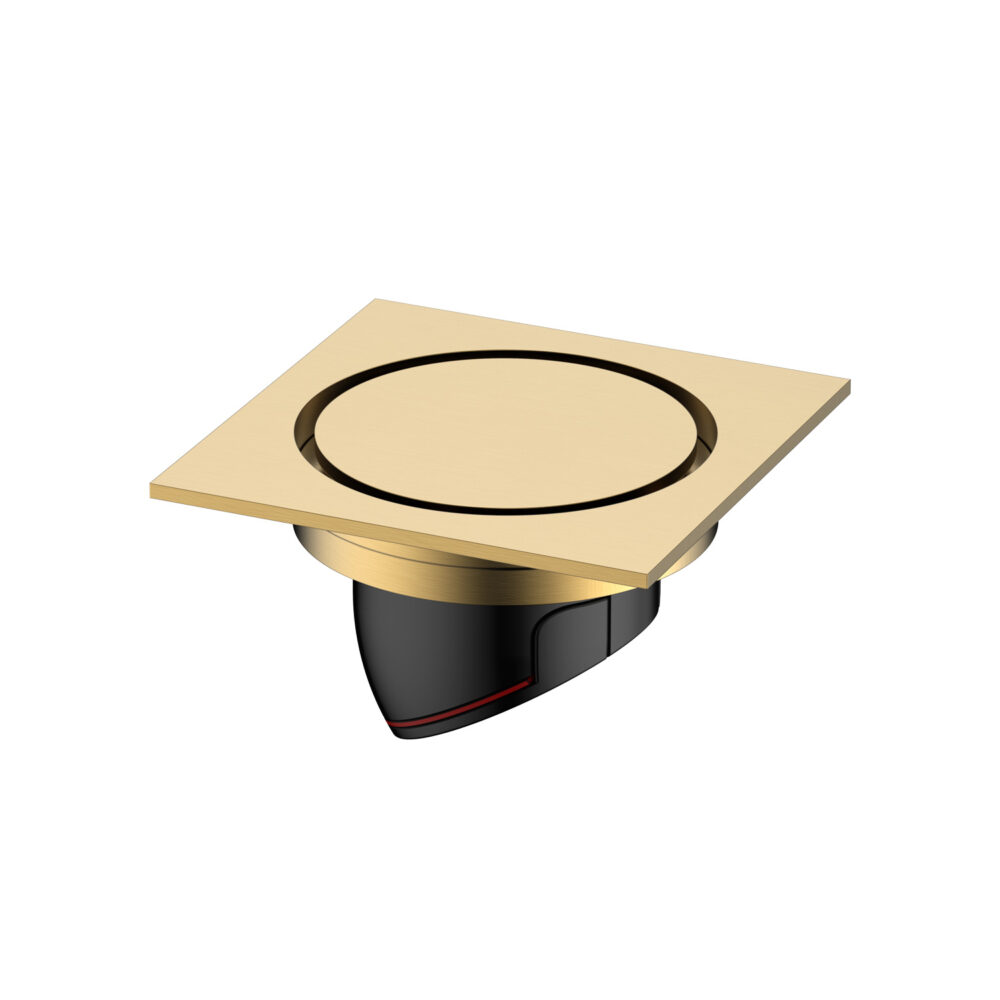 ARUVO® PRECINT Floor Drain 100mm | Brushed Brass