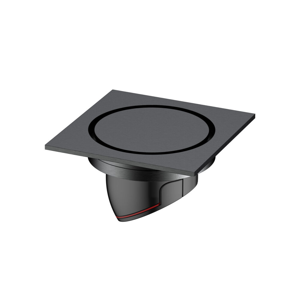 ARUVO® PRECINT Floor Drain 100mm | Brushed Gunmetal