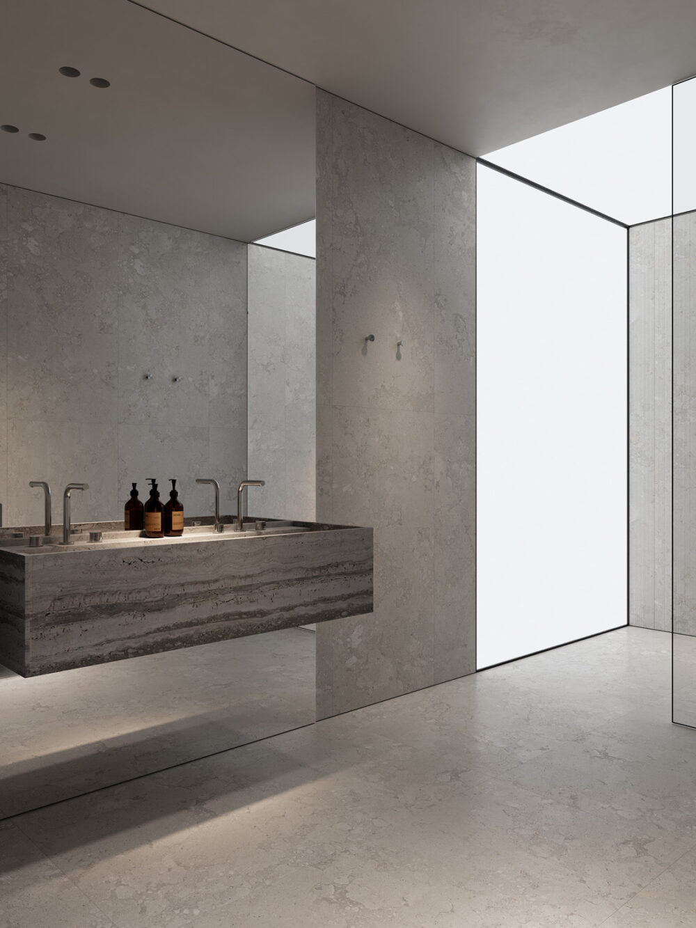 ARUVO® Fossil Grey Ribbed 600x1200 | AR126TR06K - Image 5