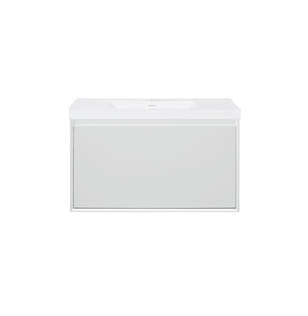 ARUVO™ NEST Collection Plywood Vanity Ice Grey W900mm - Image 4