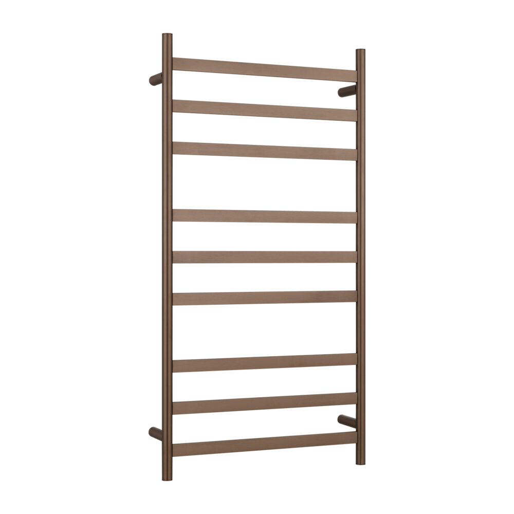 ARUVO™ COSMO Heated Towel Rail 9 Bar W550 | Brushed Bronze