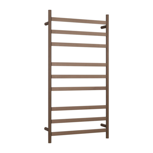 ARUVO® COSMO Heated Towel Rail 9 Bar W550 | Brushed Bronze