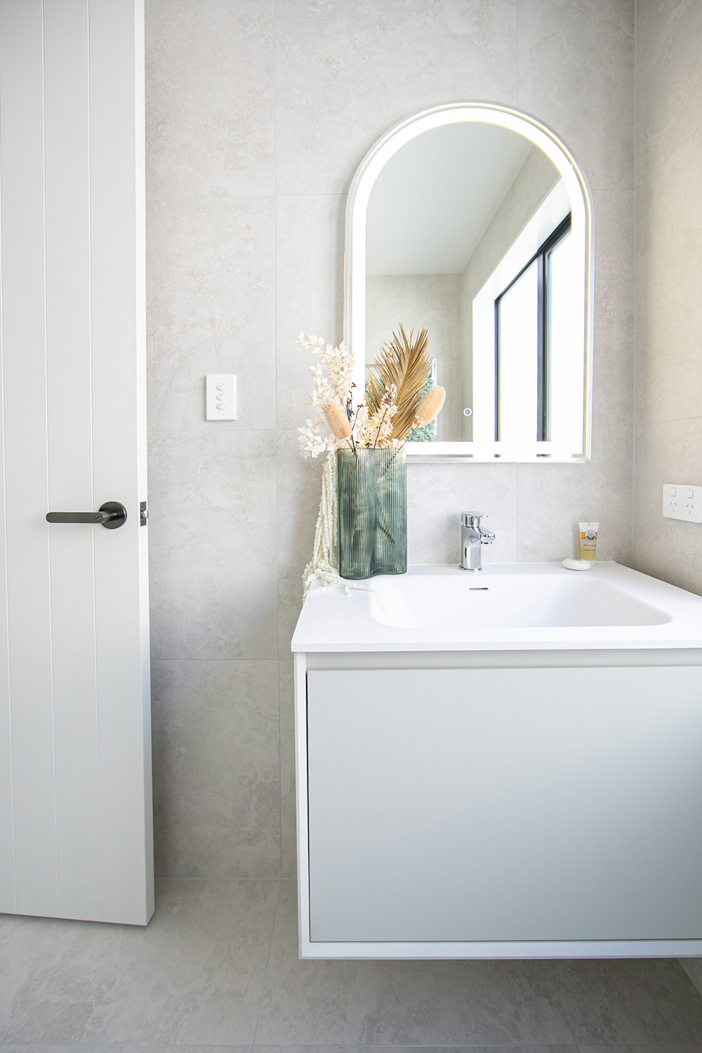 ARUVO® NEST Collection Plywood Vanity Ice Grey W900mm - Image 2