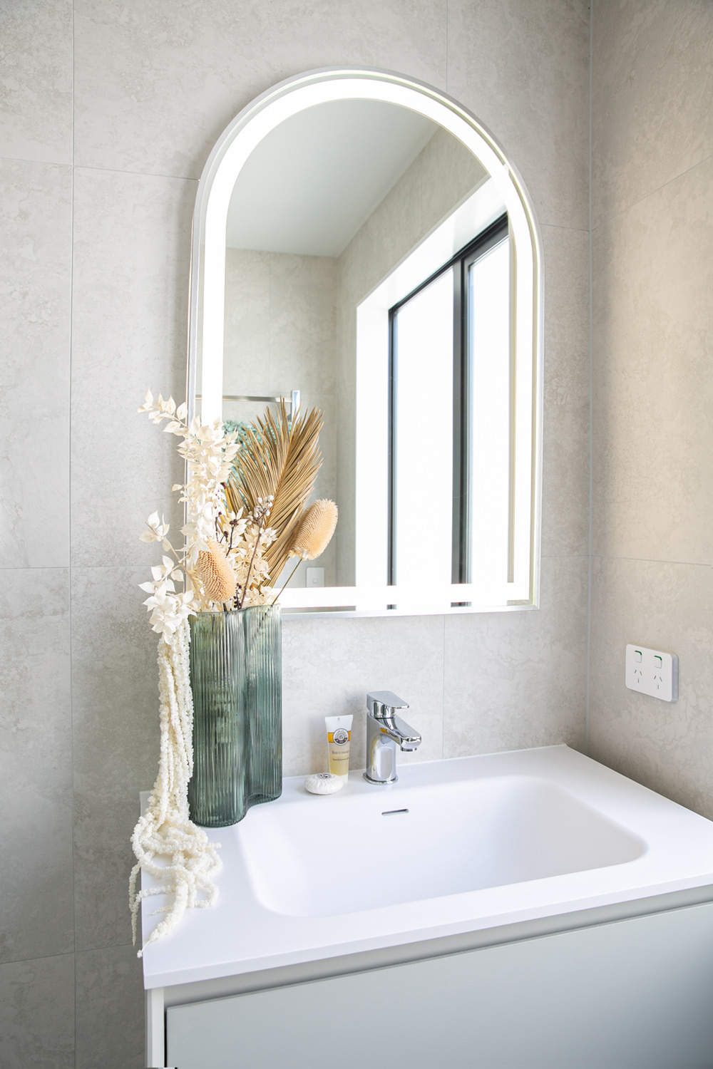 ARUVO® NEST Collection Plywood Vanity Ice Grey W900mm - Image 3