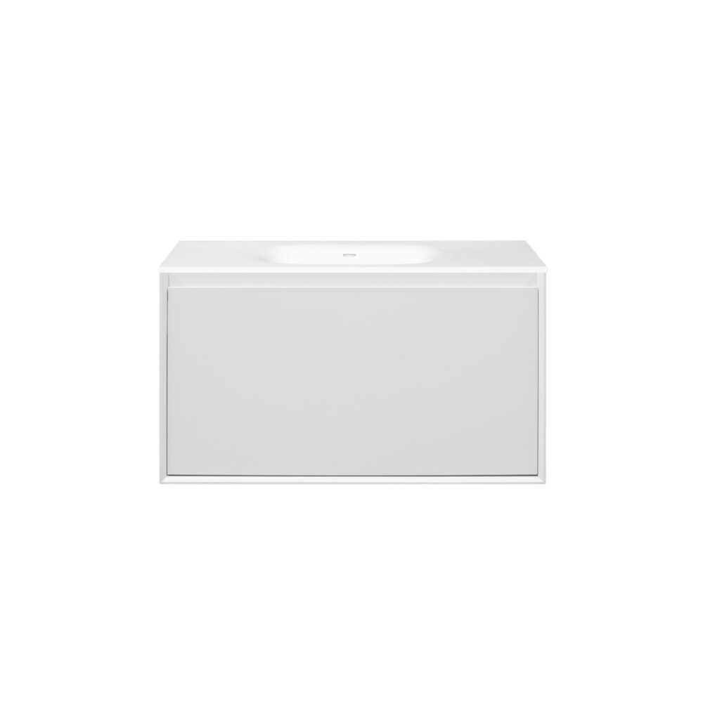 ARUVO™ NEST Collection Plywood Vanity Ice Grey W900mm - Image 2