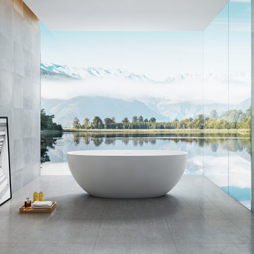 ARUVO® ZEN Composite Stone Freestanding Bath L1500mm