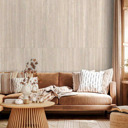 ROMANO TRAVERTINE BEIGE RIBBED 600x1200 | AR126TB23K