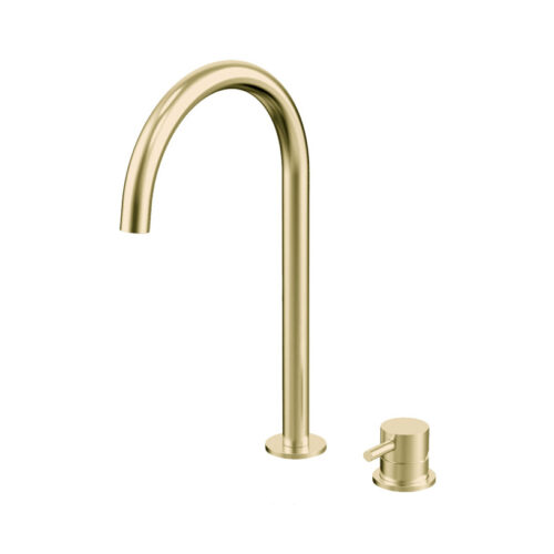 ARUVO® VENTRO Deck-mount Basin Mixer | Brushed Brass