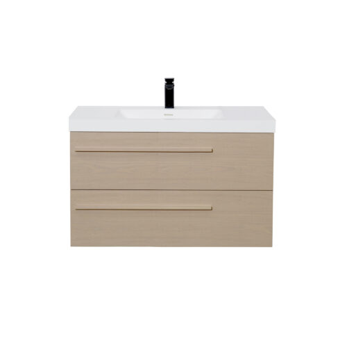 ARUVO™ BLANCHE Collection Plywood Vanity Coastal Elm W900mm | Basin Options